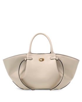 Τσάντα GUESS Allegra Girlfriend Satchel HWBG2237060 Ιβουάρ