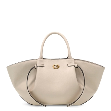 Τσάντα GUESS Allegra Girlfriend Satchel HWBG2237060 Ιβουάρ