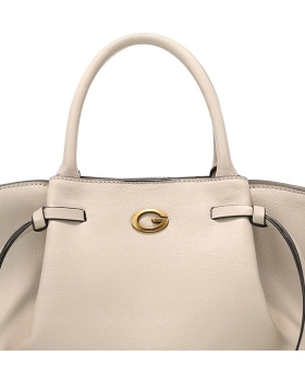 Τσάντα GUESS Allegra Girlfriend Satchel HWBG2237060 Ιβουάρ