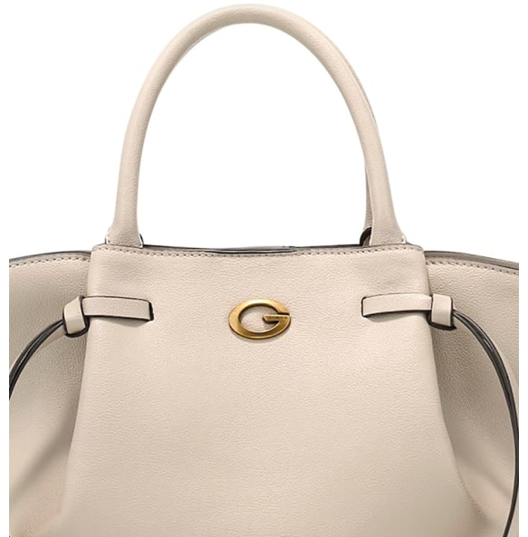 Τσάντα GUESS Allegra Girlfriend Satchel HWBG2237060 Ιβουάρ