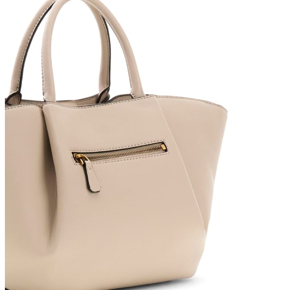 Τσάντα GUESS Allegra Girlfriend Satchel HWBG2237060 Ιβουάρ