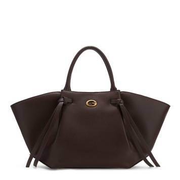 Τσάντα GUESS Allegra Girlfriend Satchel HWBG2237060 Καφέ