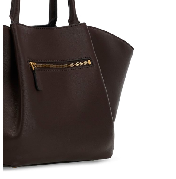 Τσάντα GUESS Allegra Girlfriend Satchel HWBG2237060 Καφέ