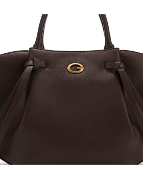 Τσάντα GUESS Allegra Girlfriend Satchel HWBG2237060 Καφέ