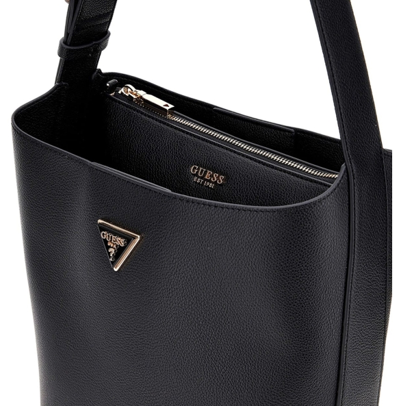 Τσάντα GUESS Meridian Bucket HWBG6974040 Μαύρο