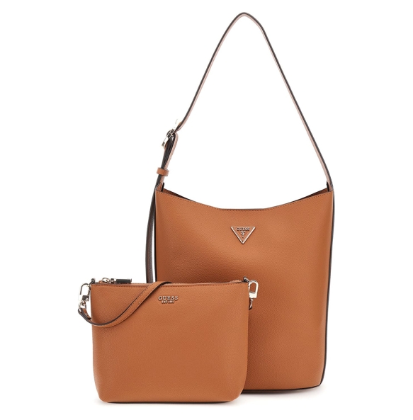 Τσάντα GUESS Meridian Bucket HWBG6974040 Καφέ