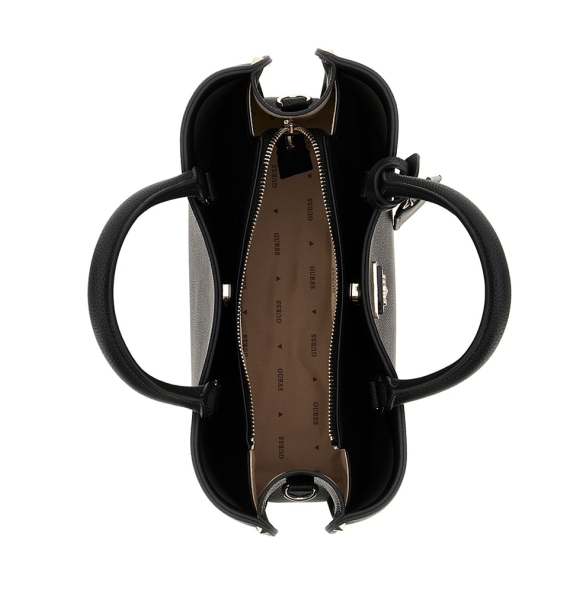 Τσάντα GUESS Meridian Girlfriend Satchel HWBG6974060 Μαύρο