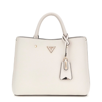 Τσάντα GUESS Meridian Girlfriend Satchel HWBG6974060 Ιβουάρ