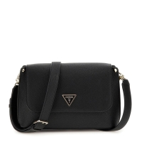 Τσάντα GUESS Meridian Flap Crossbody HWBG6974200 Μαύρο