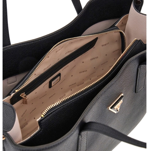Τσάντα GUESS Meridian Girlfriend Tote HWPG9648230 Μαύρο