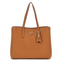 Τσάντα GUESS Meridian Girlfriend Tote HWPG9648230 Καφέ