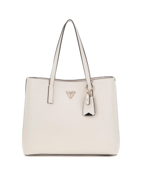Τσάντα GUESS Meridian Girlfriend Tote HWBG6974230 Ιβουάρ