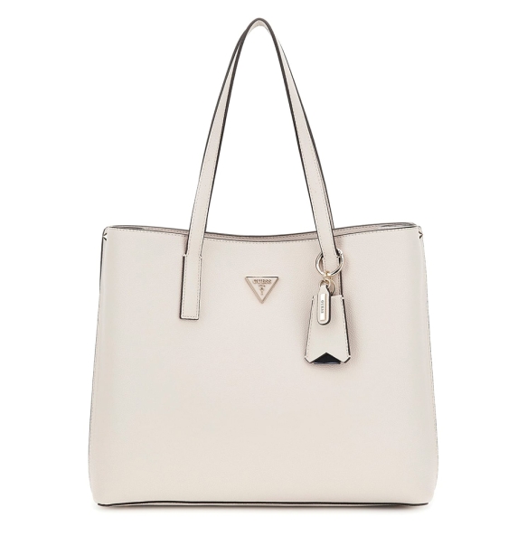 Τσάντα GUESS Meridian Girlfriend Tote HWBG6974230 Ιβουάρ