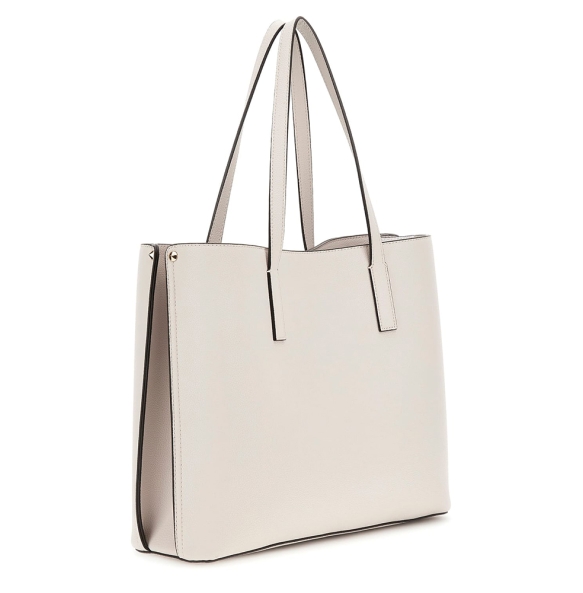 Τσάντα GUESS Meridian Girlfriend Tote HWBG6974230 Ιβουάρ