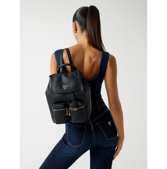 Σακίδιο GUESS Manhattan Flap HWBG7118310 Μαύρο Σακίδιο GUESS Manhattan Flap HWBG7118310 Μαύρο