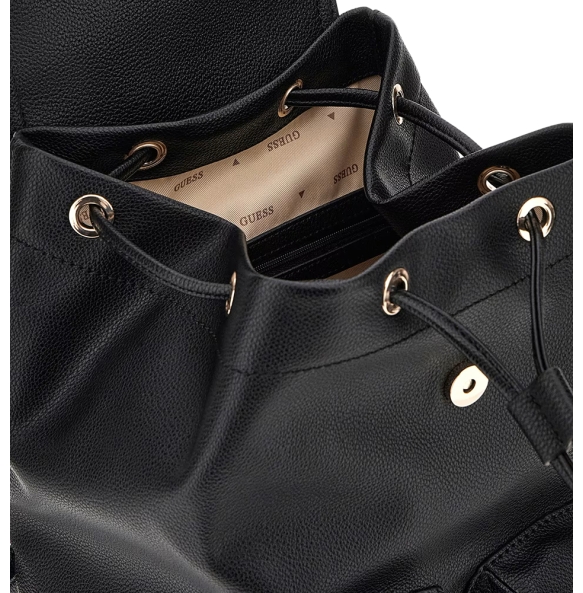 Σακίδιο GUESS Manhattan Flap HWBG7118310 Μαύρο Σακίδιο GUESS Manhattan Flap HWBG7118310 Μαύρο