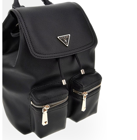 Σακίδιο GUESS Manhattan Flap HWBG7118310 Μαύρο Σακίδιο GUESS Manhattan Flap HWBG7118310 Μαύρο