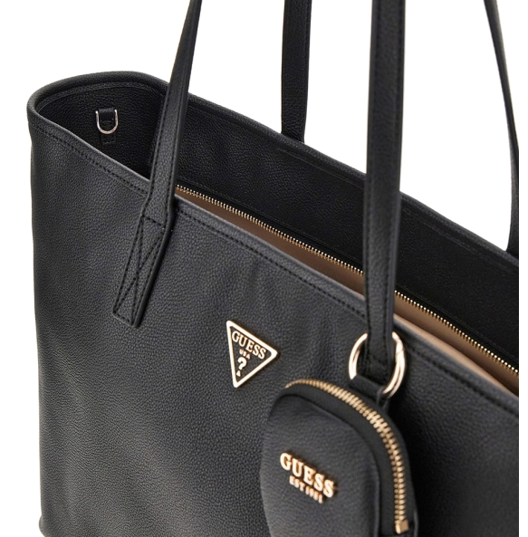 Τσάντα GUESS Power Play Large Tech Tote HWBG7124240 Μαύρο