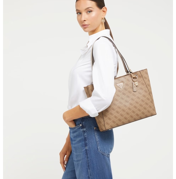 Τσάντα GUESS Noelle II Tote HWBG9672250 Μπεζ