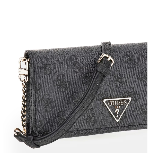 Τσάντα GUESS Noelle xBody Organizer Flap HWBG7879750 Μαύρο