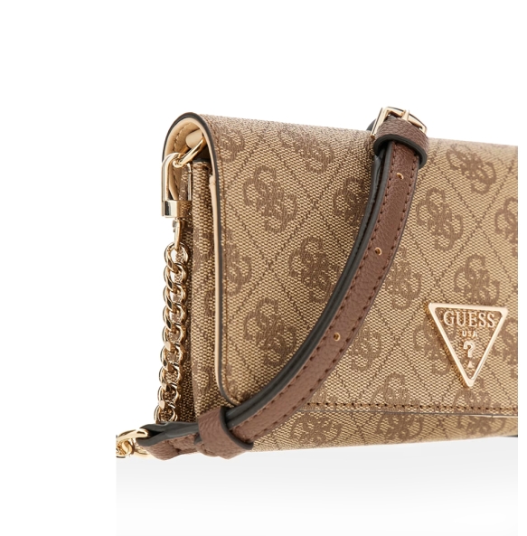 Τσάντα GUESS Noelle xBody Organizer Flap HWBG7879750 Μπεζ