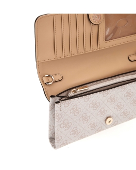 Τσάντα GUESS Noelle xBody Organizer Flap HWBG7879750 Λευκό