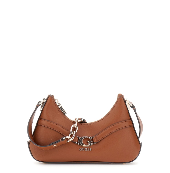Τσάντα GUESS Dea Crossbody Top Zip HWBG7993730 Καφέ