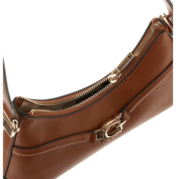 Τσάντα GUESS Dea Crossbody Top Zip HWBG7993730 Καφέ