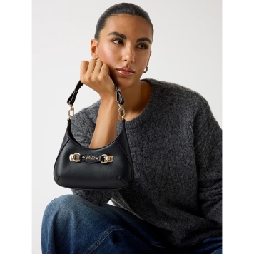 Τσάντα GUESS Mimina Mini Top Zip HWBG8015720 Μαύρο