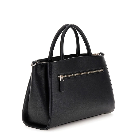 Τσάντα GUESS Mimina Girlfriend Satchel HWBG8015060 Μαύρο Τσάντα GUESS Mimina Girlfriend Satchel HWBG8015060 Μαύρο