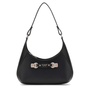 Τσάντα GUESS Mimina Top Zip Shoulder Bag HWBG8015180 Μαύρο