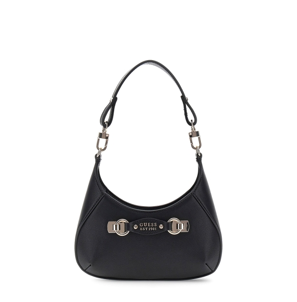 Τσάντα GUESS Mimina Mini Top Zip HWBG8015720 Μαύρο