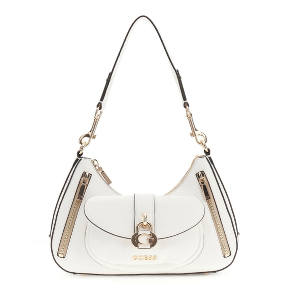 Τσάντα GUESS Jessa Shoulder Bag HWBG8362180 Λευκό