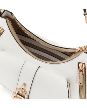 Τσάντα GUESS Jessa Shoulder Bag HWBG8362180 Λευκό