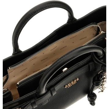 Τσαντάκι ώμου GUESS Gregoria Girlfriend Satchel HWBG8546060 Μαύρο