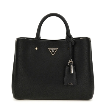 Τσάντα GUESS Meridian Girlfriend Satchel HWBG8778060 Μαύρο