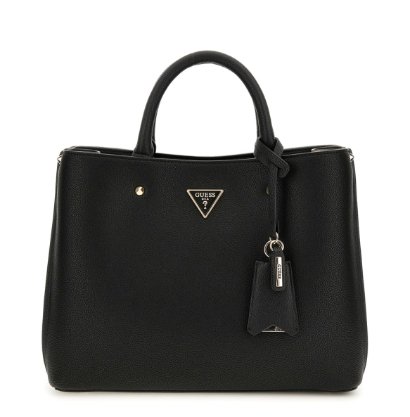 Τσάντα GUESS Meridian Girlfriend Satchel HWBG8778060 Μαύρο