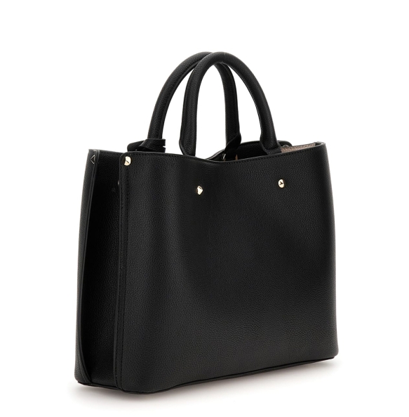 Τσάντα GUESS Meridian Girlfriend Satchel HWBG8778060 Μαύρο