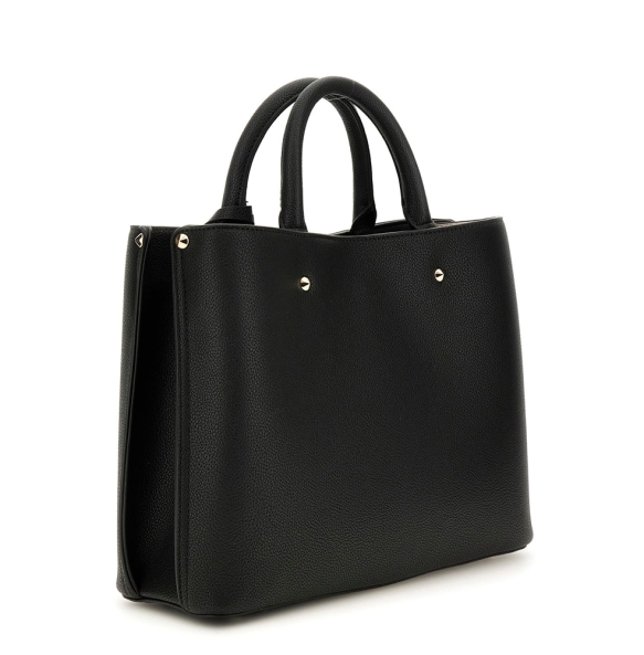 Τσάντα GUESS Meridian Girlfriend Satchel HWBG8778060 Μαύρο