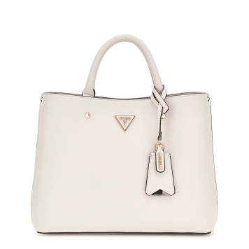 Τσάντα GUESS Meridian Girlfriend Satchel HWBG8778060 Ιβουάρ