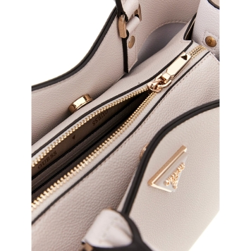 Τσάντα GUESS Meridian Girlfriend Satchel HWBG8778060 Ιβουάρ