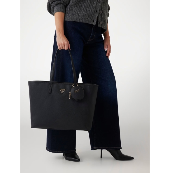 Τσάντα GUESS Power Play Large Tech Tote HWBG9006240 Μαύρο