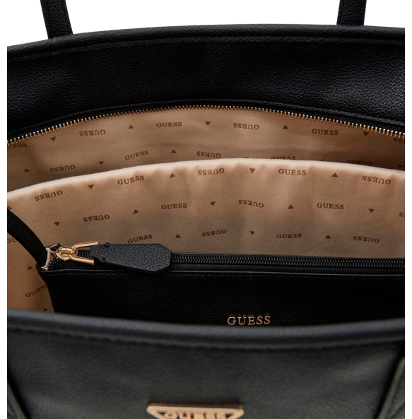Τσάντα GUESS Power Play Large Tech Tote HWBG9006240 Μαύρο