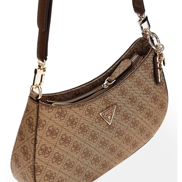 Τσάντα GUESS Noelle Top Zip HWBG9672250 Μπεζ