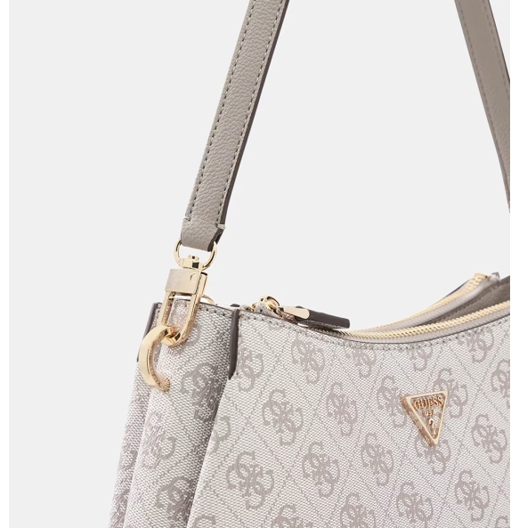 Τσάντα GUESS Noelle Shoulder XBody HWBG9672730 Μπεζ