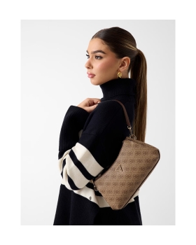 Τσάντα GUESS Noelle Shoulder XBody HWBG9672730 Καφέ