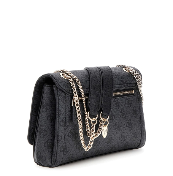 Τσάντα GUESS Noelle Convertible XBody Flap HWBG9672210 Ανθρακί Τσάντα GUESS Noelle Convertible XBody Flap HWBG9672210 Ανθρακί