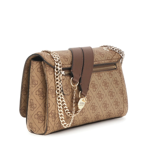Τσάντα GUESS Noelle Convertible XBody Flap HWBG9672210 Καφέ