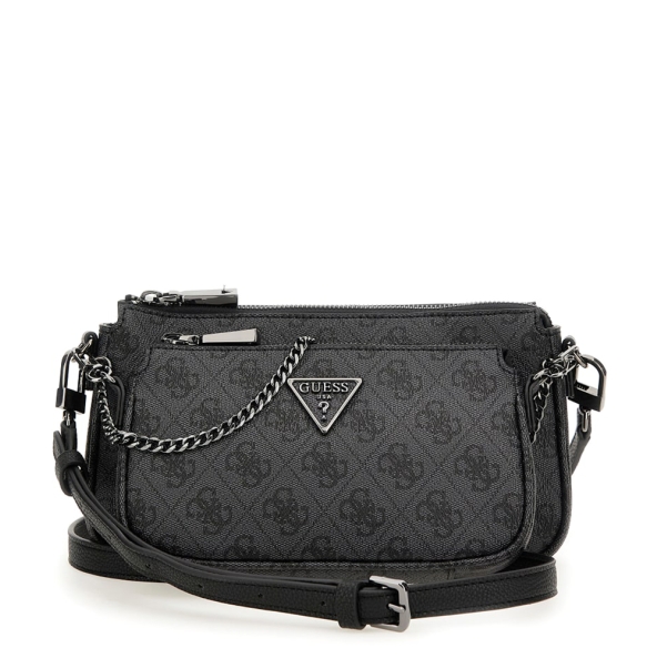 Τσάντα GUESS Noelle Pouch Crossbody HWBG9672710 Ανθρακί Τσάντα GUESS Noelle Pouch Crossbody HWBG9672710 Ανθρακί