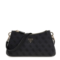 Τσάντα GUESS Noelle Shoulder XBody HWBG9672730 Ανθρακί